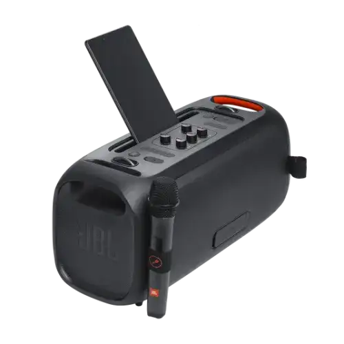 JBL PartyBox On-The-Go Essential Portable Party Speaker With Wireless Microphone