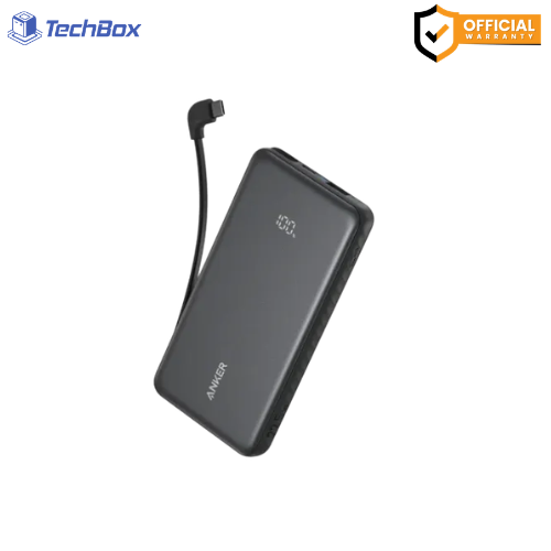 Anker Zolo Power Bank 20K, 22.5W, Built-In USB-C Cable